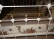 Classic Antique White Iron & Brass Twin Bed Late 1800s To Early 1900s 1800-1899 photo 6