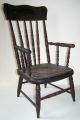 Antique Child ' S Pressed Back Chair With Turned Spindles Condition 1900-1950 photo 10