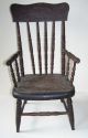 Antique Child ' S Pressed Back Chair With Turned Spindles Condition 1900-1950 photo 1