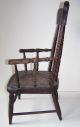 Antique Child ' S Pressed Back Chair With Turned Spindles Condition 1900-1950 photo 2