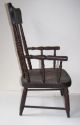 Antique Child ' S Pressed Back Chair With Turned Spindles Condition 1900-1950 photo 3