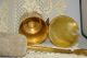 Antique Brass Fire Starter W/ Pumice Stone Pestle From Mitchell Canada 2 Pc Set Hearth Ware photo 2