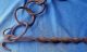 Antique 18th Century French Wrought Iron Hearth Cauldron Chain Primitives photo 4