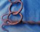 Antique 18th Century French Wrought Iron Hearth Cauldron Chain Primitives photo 5