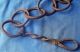 Antique 18th Century French Wrought Iron Hearth Cauldron Chain Primitives photo 7