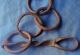 Antique 18th Century French Wrought Iron Hearth Cauldron Chain Primitives photo 8