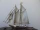 Finest Japanese Two Masted Sterling Silver 960 Model Ship By Seki Takehiko Japan Other photo 1