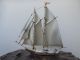 Finest Japanese Two Masted Sterling Silver 960 Model Ship By Seki Takehiko Japan Other photo 2