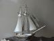 Finest Japanese Two Masted Sterling Silver 960 Model Ship By Seki Takehiko Japan Other photo 7
