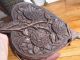 Antique Carved Black Forest Fire Bellows Large Hearth Ware photo 2