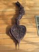 Antique Carved Black Forest Fire Bellows Large Hearth Ware photo 4