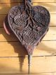 Antique Carved Black Forest Fire Bellows Large Hearth Ware photo 6