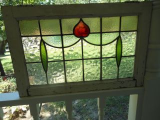 B284 Large Transom Leaded Stained Glass Window F/ England 2 Available photo