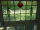 B284 Large Transom Leaded Stained Glass Window F/ England 2 Available 1900-1940 photo 1