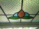 B302 Pretty Transom Style Multi - Color English Leaded Stained Glass Window 1900-1940 photo 2