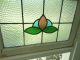 B302 Pretty Transom Style Multi - Color English Leaded Stained Glass Window 1900-1940 photo 3
