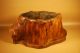 Japanese Antique Natural Wood Hibachi Vase Ikebana Flower Pot, Vases photo 4