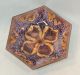 Mid - Century Modern Enamel On Copper Dish By Alp Purple & Gold Mid-Century Modernism photo 2