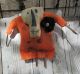 4 Primitive Halloween Orange Frank N Stein Ornies Primitives photo 1