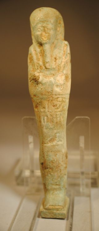 Authentic Ancient Egyptian Faience Shabti - C.  664 - 332 B.  C photo