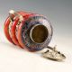 Chinese Handwork Old Red Agate Bracelet Inlay Tibet - Silver Dragon Teapot Monkey Teapots photo 2