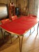 Red Formica Table And Chairs Post-1950 photo 1