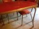 Red Formica Table And Chairs Post-1950 photo 3