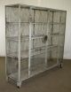Industrial Metal Cabinet With Locking Cage Doors Unknown photo 2