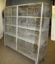 Industrial Metal Cabinet With Locking Cage Doors Unknown photo 3