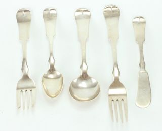 40pc Porter Blanchard Sterling Silver Flatware Set Hand Made Arts/crafts Period photo