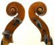 Fine,  Late Cremonese Composite,  19th Century Antique Italian Violin - String photo 3