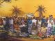 Large African Oil Painting Tribal Group Scene Signed John Njenga Kenya Other photo 7