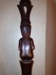 Antique Wood Carving African Tribal Primitive Sculpture Statue Wall Art Mask Sculptures & Statues photo 9