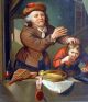 18c Oil Painting On Panel Dentist Extracting Childs Tooth Student Of Gerrit Dou Dentistry photo 3