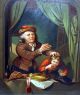 18c Oil Painting On Panel Dentist Extracting Childs Tooth Student Of Gerrit Dou Dentistry photo 5
