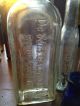 Antique Embissed Glass Bottle Of 6 Cobalt Blue Rawleighs Foley Castoria Bottles & Jars photo 1