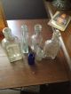 Antique Embissed Glass Bottle Of 6 Cobalt Blue Rawleighs Foley Castoria Bottles & Jars photo 7