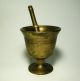 Antiques Medicine Mortars & Pestles Old Bowl Made ​​from Brass Thailand Mortar & Pestles photo 5