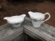 Limoges Porcelain Hand Painted Roses & Violets Cream Pitcher & Sugar Bowl 1894+ Creamers & Sugar Bowls photo 4
