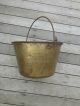 Antique American Brass Kettle Manufacturing Co 4 W/forged Iron Handle Metalware photo 2