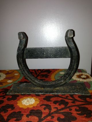 Horseshoe Horse Shoe Iron Hand Forged Boot Scrape Scraper Equestrian Cowboy photo