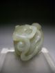 Chinese Hetian Jade Carved Monkey & Lotus Brush Washer Brush Washers photo 7