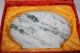Vtg/ant Chinese Nephrite Celadon Jade Plate Platter Charger,  Teacher W/ Dragon Other photo 10