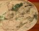 Vtg/ant Chinese Nephrite Celadon Jade Plate Platter Charger,  Teacher W/ Dragon Other photo 3