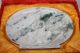 Vtg/ant Chinese Nephrite Celadon Jade Plate Platter Charger,  Teacher W/ Dragon Other photo 4