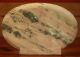 Vtg/ant Chinese Nephrite Celadon Jade Plate Platter Charger,  Teacher W/ Dragon Other photo 6