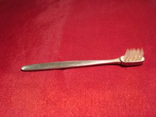 Vintage Sterling Silver Child ' S Toothbrush photo