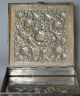 Finest Quality Persian Silver Box Deeply Chased Birds Of Paradise Signed 582 Gr Middle East photo 3