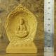 Chinese Wood Hand Carved Buddhism Net Bottle Guanyin Statue Amulet Sculpture Bw2 Buddha photo 1
