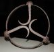 Antique Forged Iron Hand Wrought Fireplacetrivet; 18th Century Kettle Stand Old Primitives photo 5